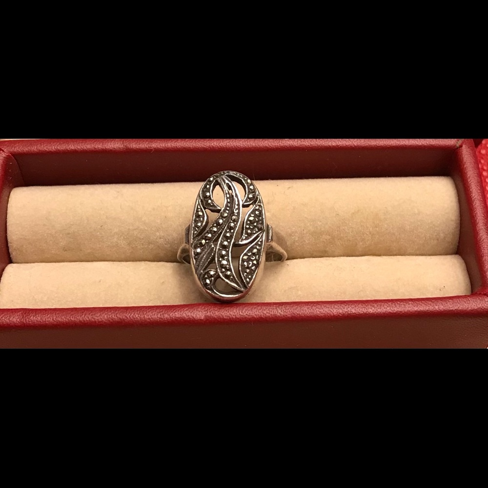 Vintage Silver Marcasite Ring